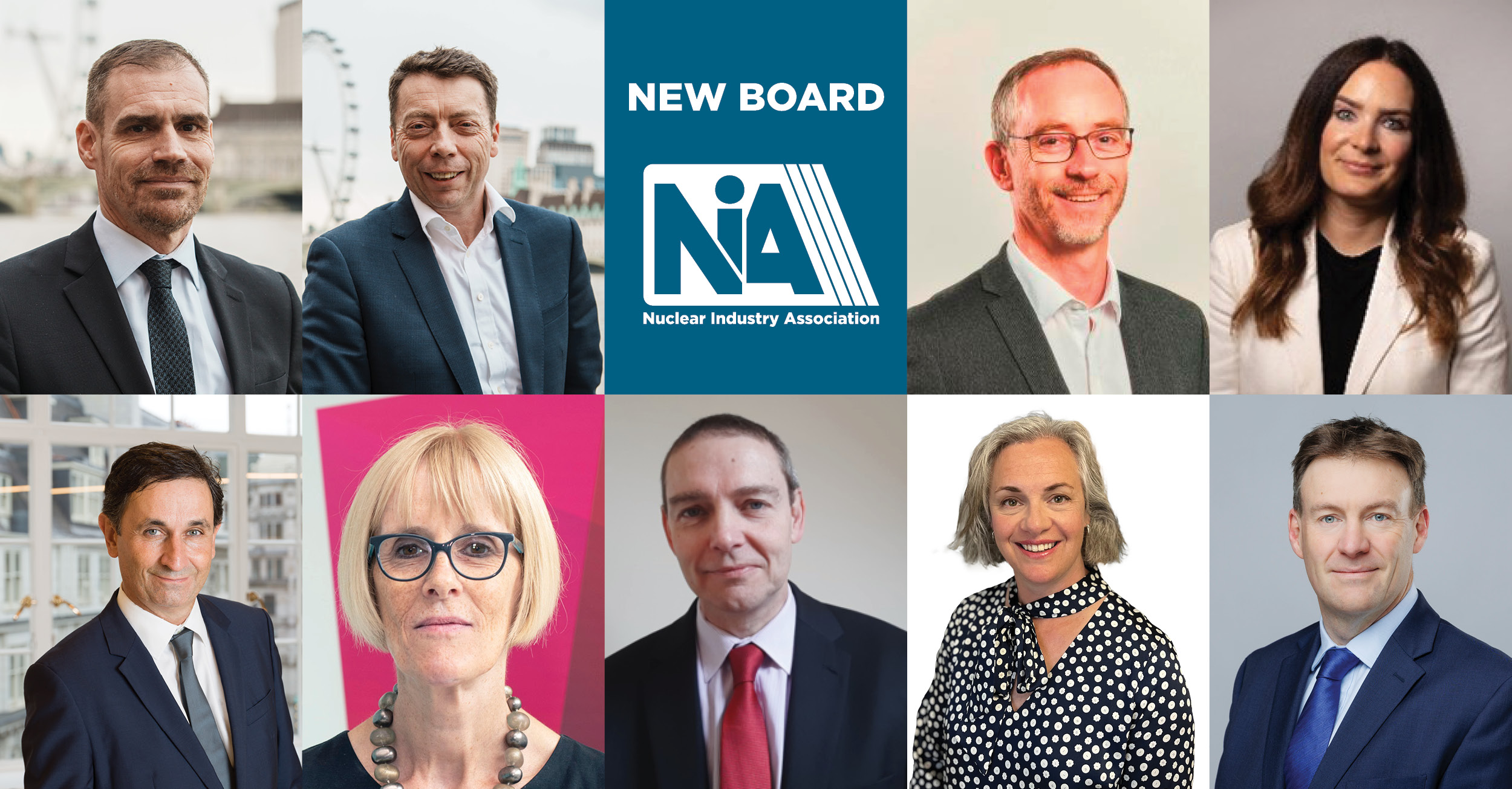 Headshot's of the NIA's new board
