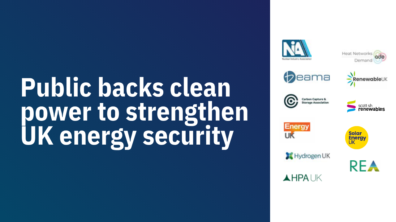 Public backs clean power to strengthen UK energy security
