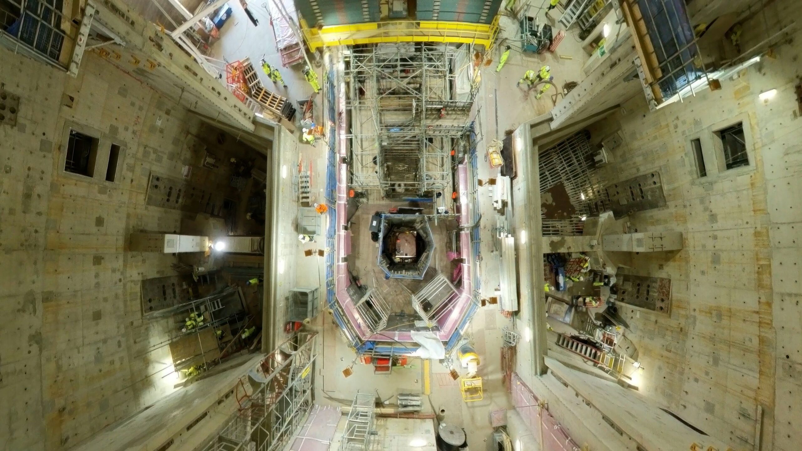 Workers operating at Hinkley Point C nuclear build site. Photo courtesy of EDF Energy