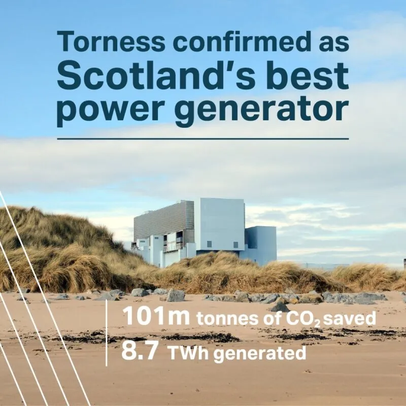 Image for the Tweet beginning: Torness is Scotland’s best power