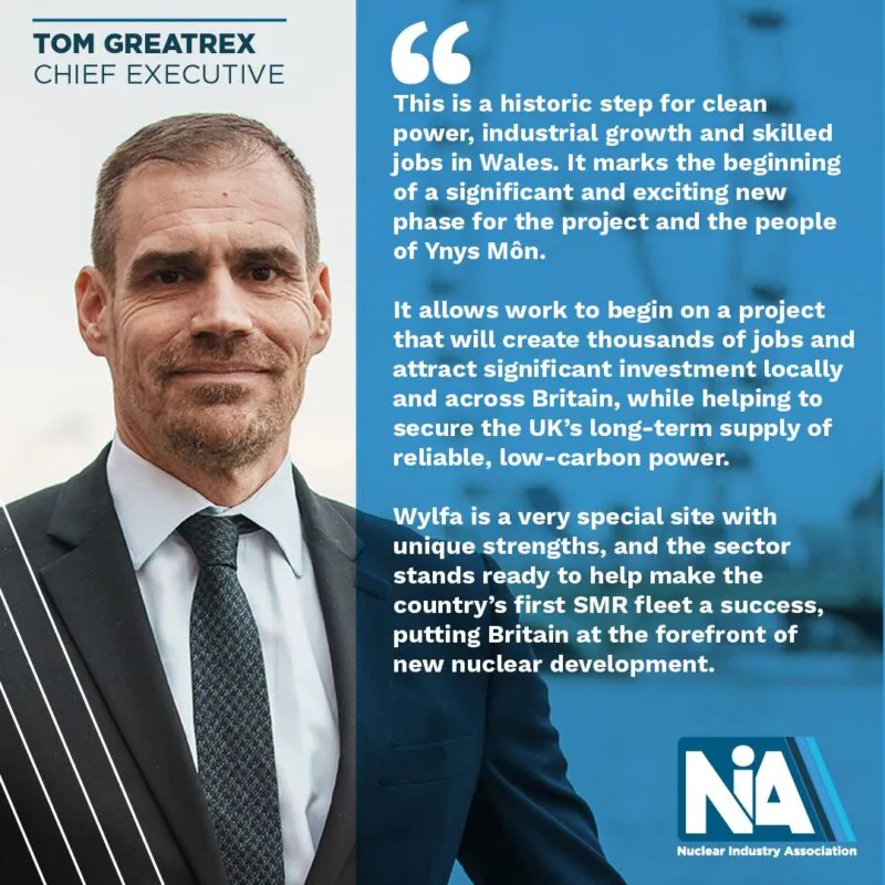 Image for the Tweet beginning: 📢 Wylfa contract is ‘historic’ step
