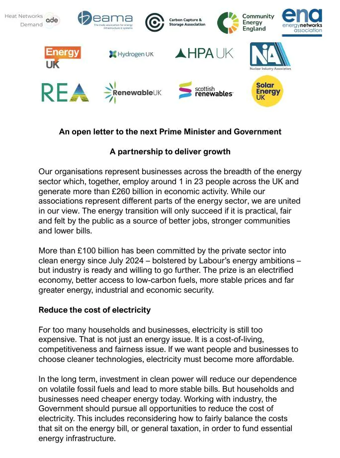 Image for the Tweet beginning: 📣 Read the energy sector’s