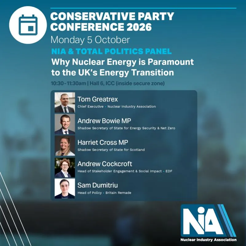 Image for the Tweet beginning: 📣The @NIAUK at Conservative Party