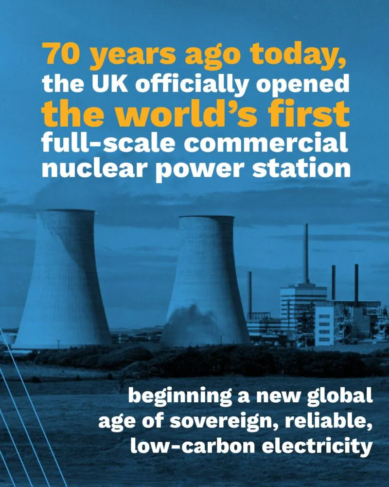 Image for the Tweet beginning: ⚛️ 70 Years After Pioneering